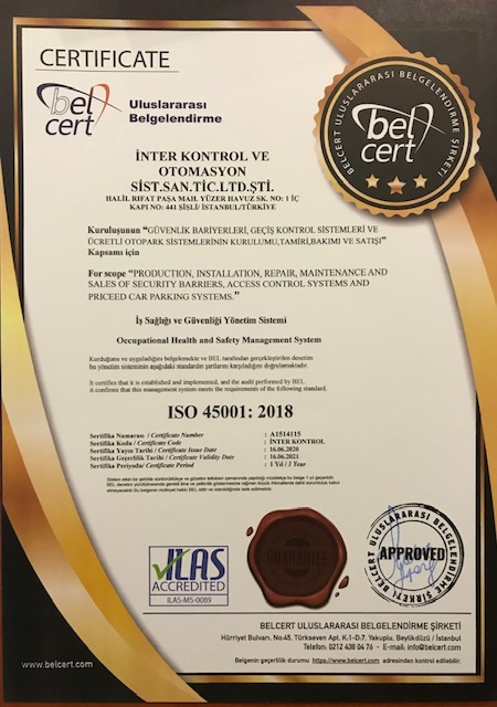 Kalite Belgemiz iso 45001